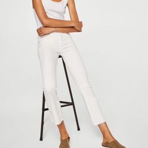 White Flared Trumpet Jeans